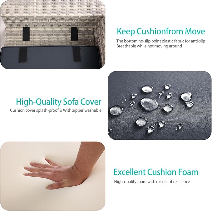 7 Pieces Outdoor Patio Furniture Set - Image 6