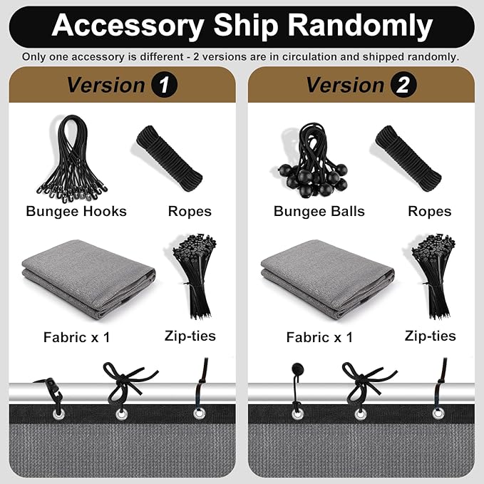 Artpuch 90% Sun Shade Cloth, 4 x 12 FT Pergola Shade Cover Canopy - Image 2