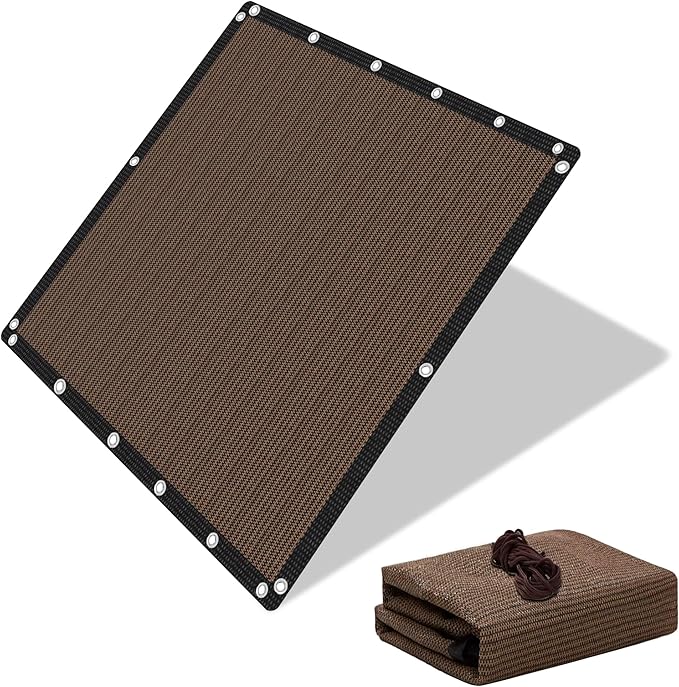 EMERIT 90% Shade Cloth Sun Shade Fabric Privacy Screen Shade Cover by eMERIT