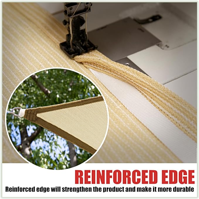 ColourTree 12' x 16' Turquoise Rectangle CTAPS16 Sun Shade Sail Canopy Mesh - Image 5