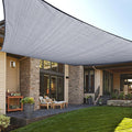 LOVE STORY Custom Size 5'x9' Silver Grey Sun Shade Sail Rectangle UV Block by LOVESTORY