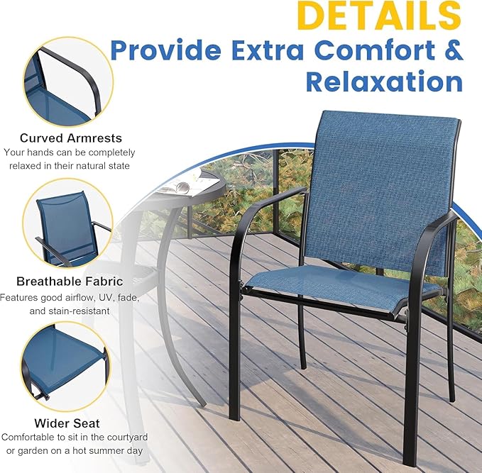 VICLLAX 5 Pieces Patio Dining Set - Image 6