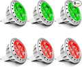 ALIDE Red Green MR11 GU4 Led Bulbs, Replace 10W 20W 35W Halogen, 12V 3W Red by ALIDE