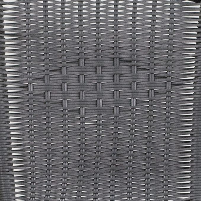 Flash Furniture Lila 2 Pack Gray Rattan Indoor-Outdoor Restaurant Stack Chair - Image 14
