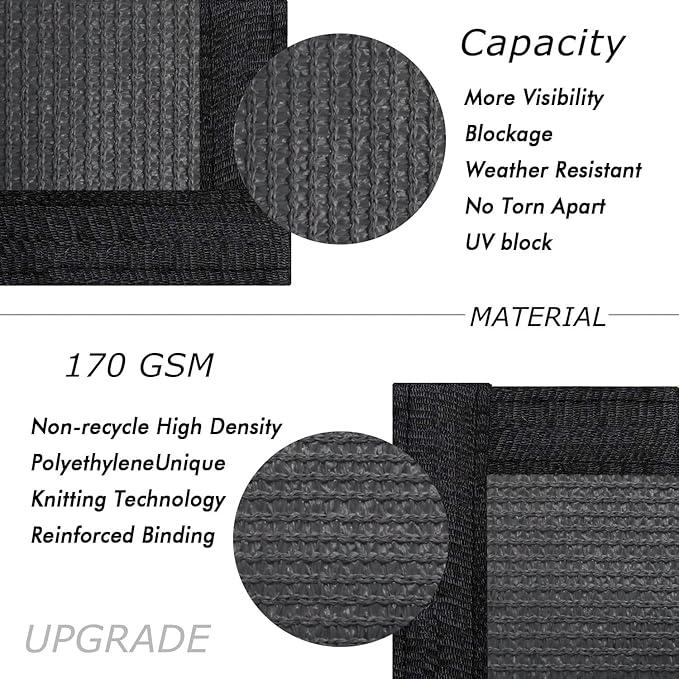 UPGRADE Fence Privacy Screen 4' x 50' Fence Commercial Shade Cover - Image 2