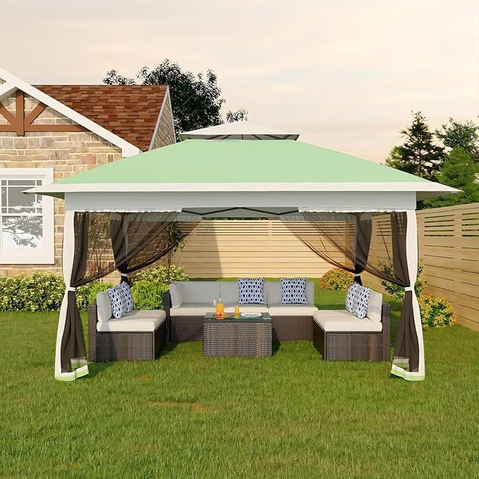 Canopy Tent 12x12 ft, Pop Up Gazebo One-Push Setup by GarveeLife