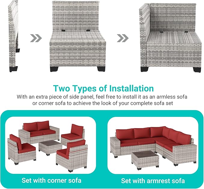 15-Piece Outdoor Patio Furniture Set - Image 3