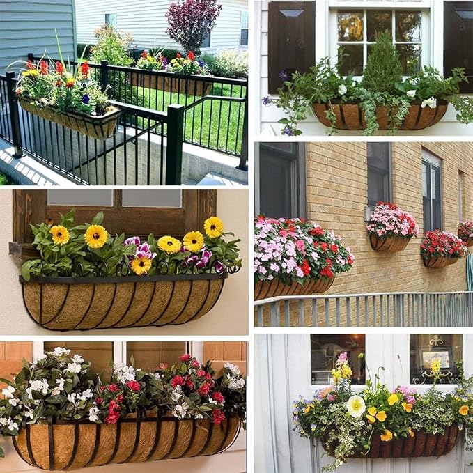 1 Pcs Trough Coco Liner 48 inch Wall Planter Replaceable Coco Liner - Image 3
