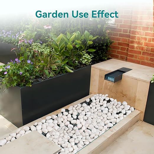 15 lbs White Rocks for Landscaping, 1-2 inch Decorative Rocks for Plants Indoor - Image 4