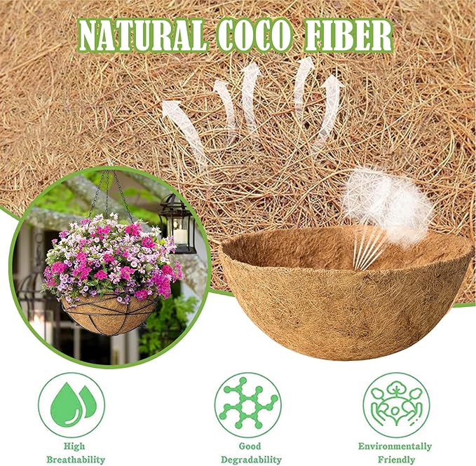 18 Inch Natural Coconut Fiber Liner - Image 3