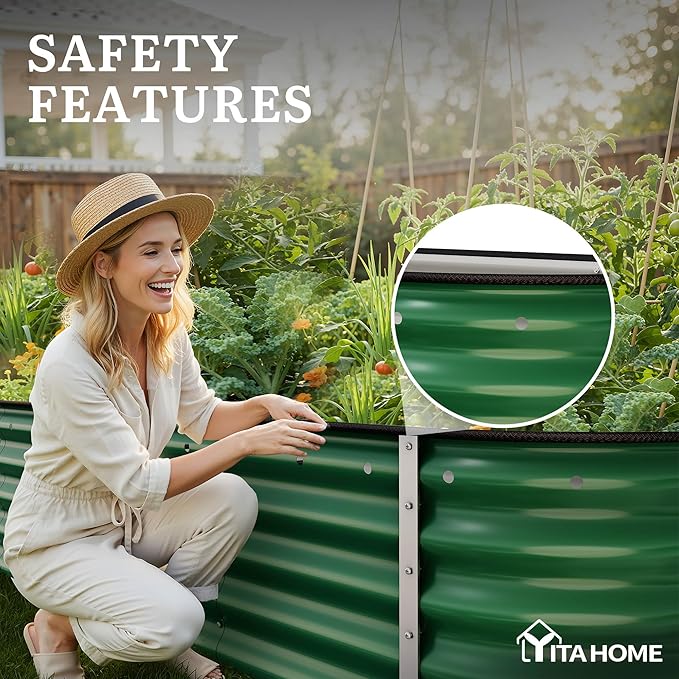 YITAHOME 17" Tall 9 in 1 Large Raised Garden Bed Kit, Outdoor Above Ground - Image 6