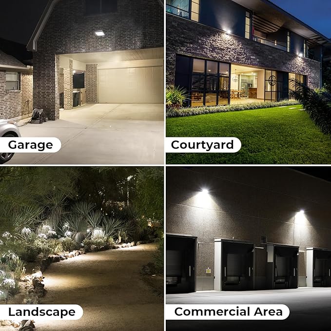 CINOTON 65W LED Flood Lights Outdoor, IP65 Waterproof Exterior Security Wall - Image 8
