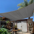 KANAGAWA 8'X12' Dark Gray Custom Size Sun Shade Sail Rectangle UV Block Canopy by KANAGAWA