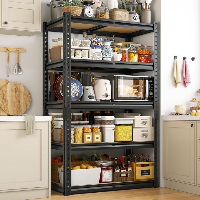 REIBII Storage Shelves 2020LBS Garage Shelving Heavy Duty Metal Shelving 5 Tier - Image 2
