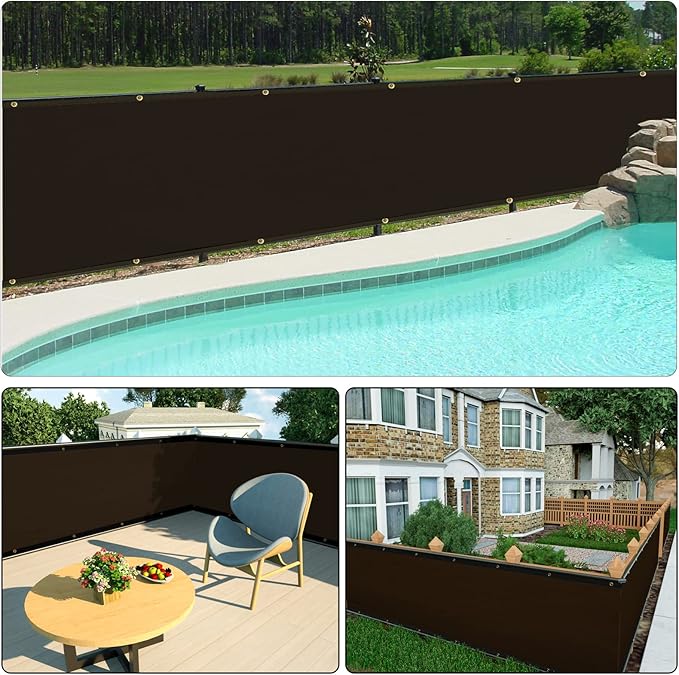 UPGRADE Fence Privacy Screen 8' x 25' Fence Commercial Shade Cover - Image 8