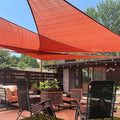 LOVE STORY Custom Size 6'x12'x13.4' Terra Red Sun Shade Sail Right Triangle by LOVESTORY