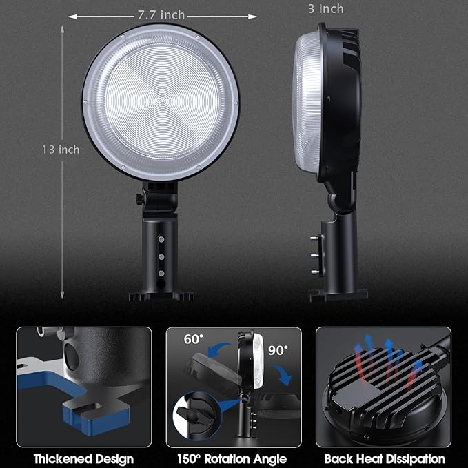 2 Pack 150W LED Barn Light, 20000LM Dusk to Dawn Security Light - Image 4