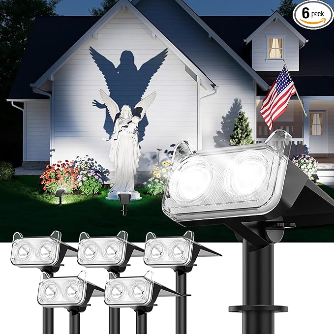 LETMY New Upgrade Solar Spot Lights Outdoor Waterproof by Letmy