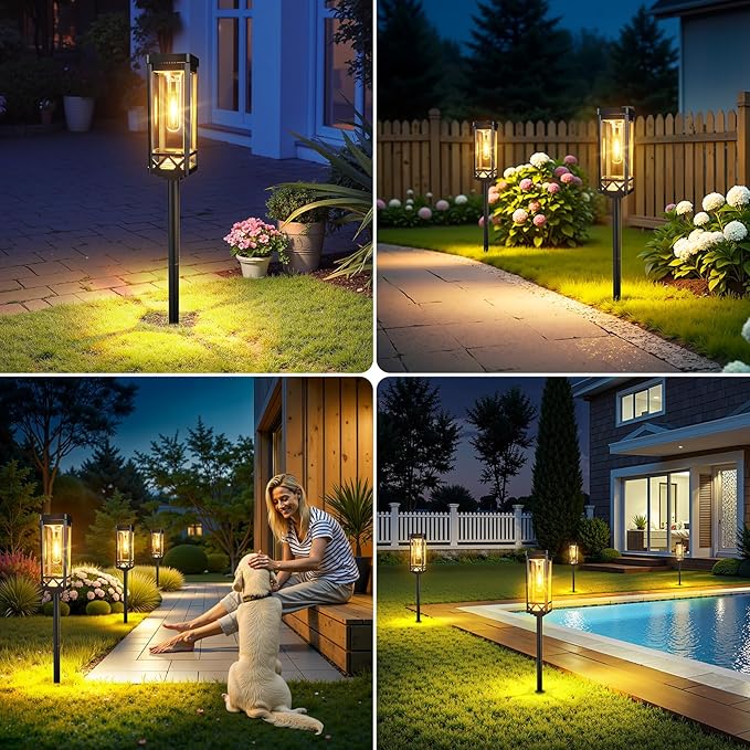 KOOPER Taller Solar Pathway Lights Outdoor, 2 Pack Upgraded Brighter Solar - Image 7