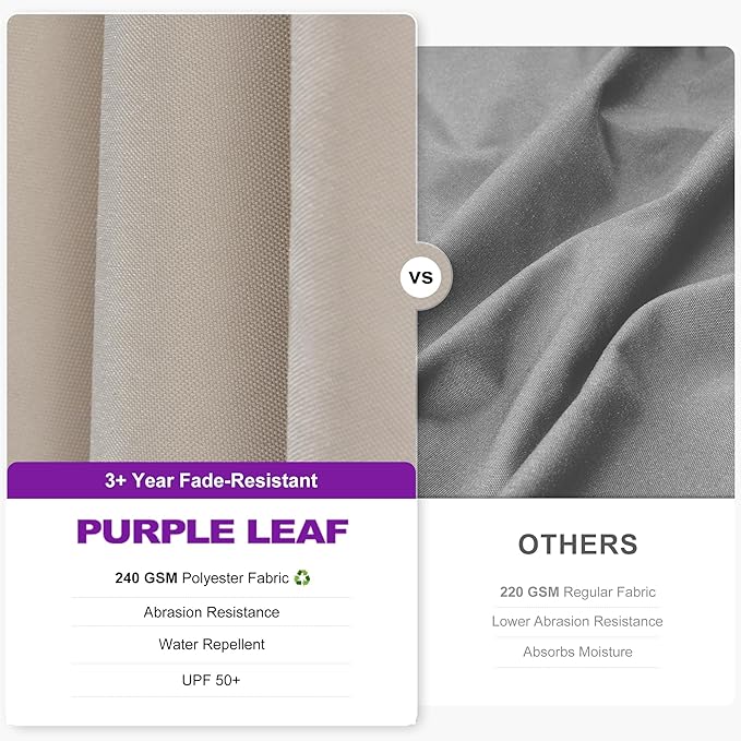 PURPLE LEAF 9' X 12' Left-right Tilt Patio Umbrella Outdoor Cantilever Swivel - Image 4