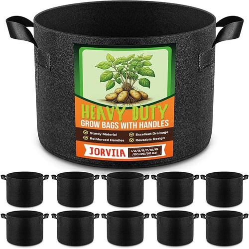10 Pack 3 Gallon Grow Bags, Thickened Nonwoven Fabric Planter Pots by Unknown