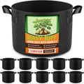 10 Pack 15 Gallon Grow Bags, Thickened Nonwoven Fabric Planter Pots by Unknown