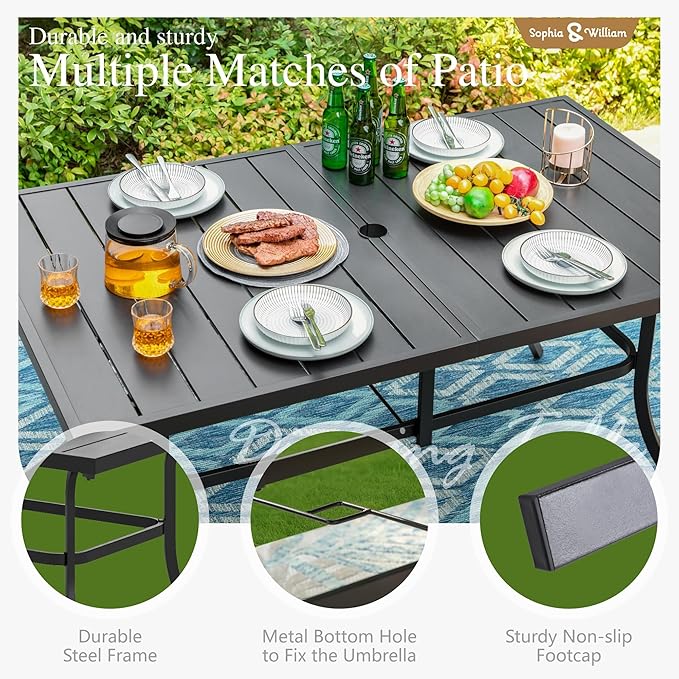 Sophia and William Patio Dining Set - Image 7