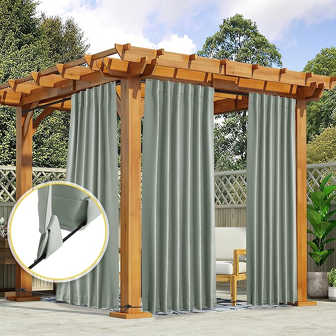NICETOWN 2 Panels Outdoor Curtains - Image 8