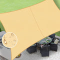 LOVE STORY Rectangle 9'x16' Waterproof Sun Shade Sail Canopy UV Block by LOVESTORY