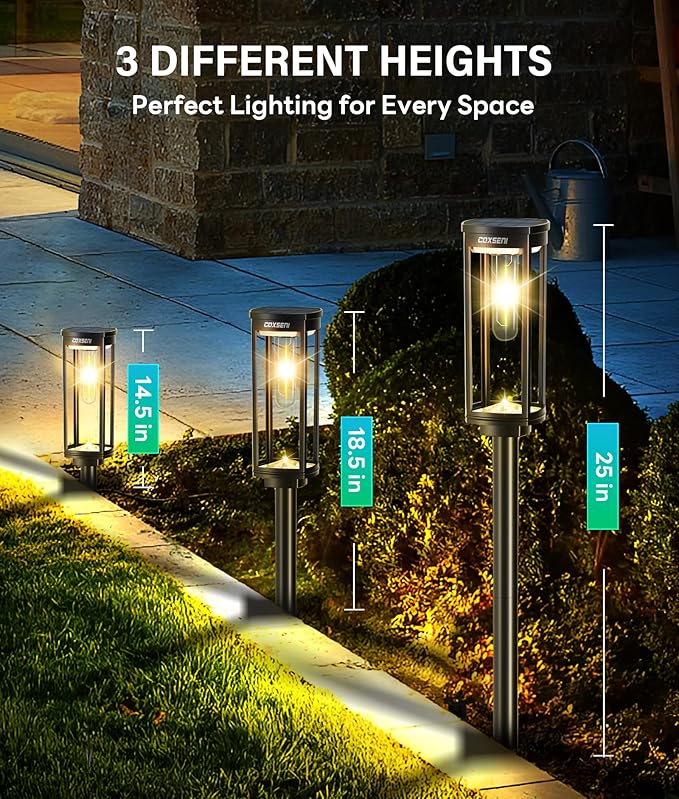 Solar Pathway Lights Outdoor 6 Pack, Bright Solar Path Lights Outside Waterproof - Image 7