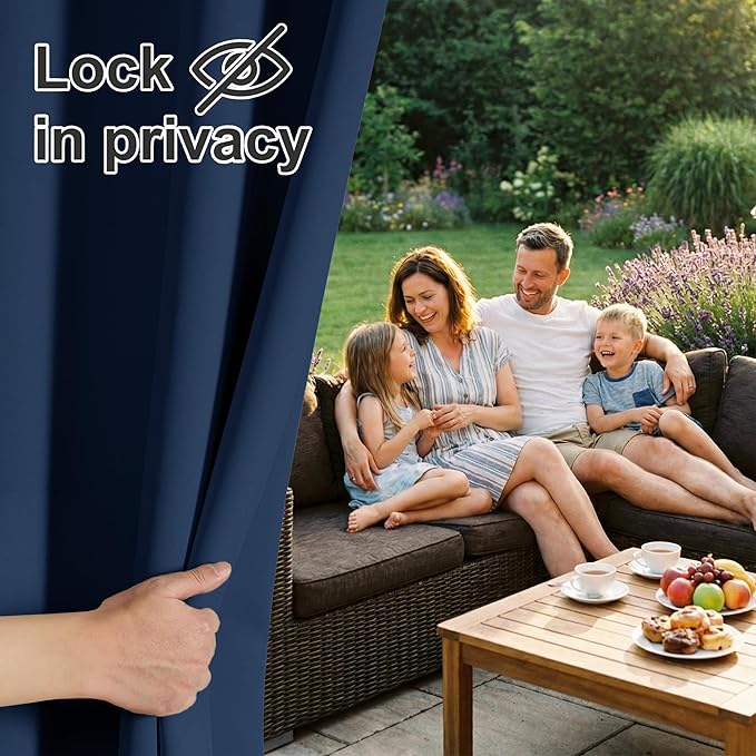 RYB HOME Outdoor Patio Curtains - Image 3