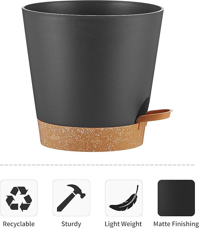 FaithLand 2-Pack 9 Inch Planter Pots - Image 4