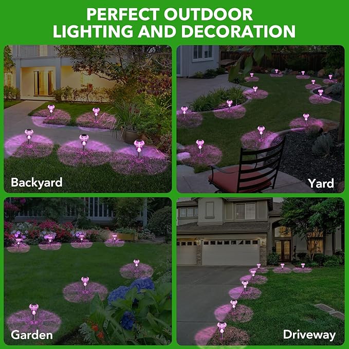 Solar Lights Outdoor, 16 Pack Mushroom Lights Outside Waterproof, Solar Powered - Image 4