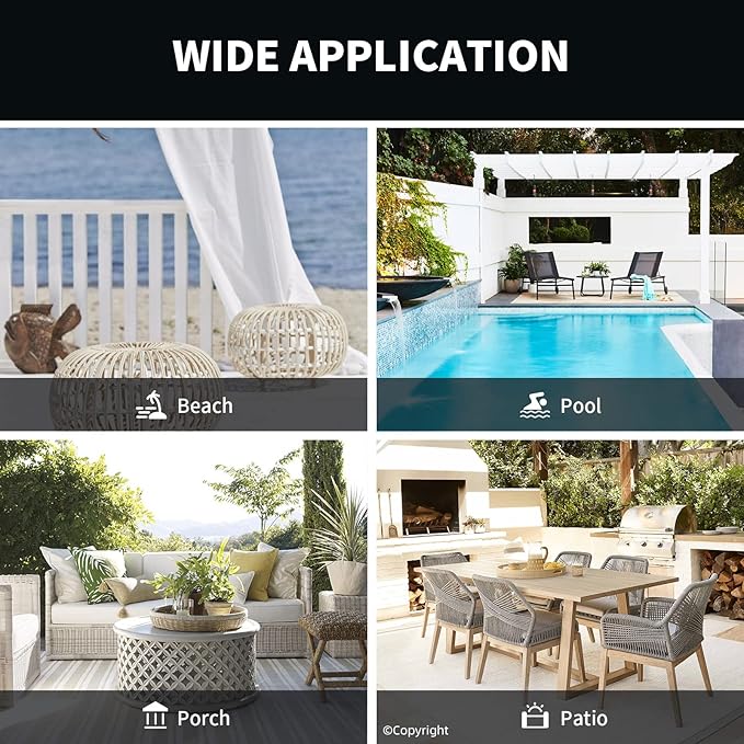 Outdoor Indoor Curtains W52 x L72 - Image 7