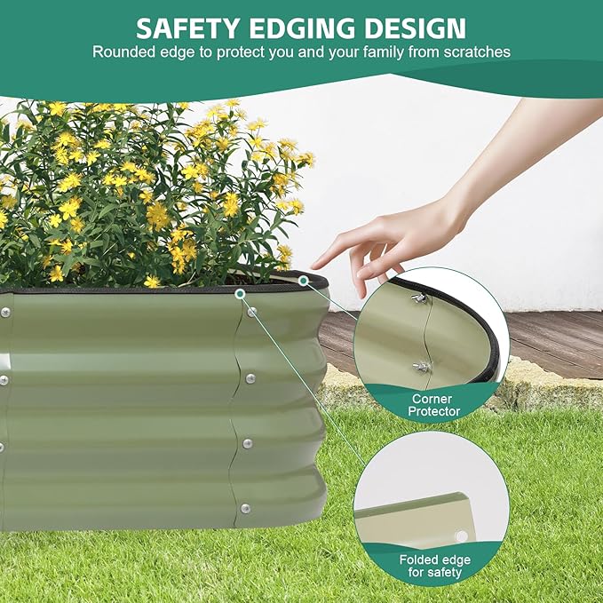 3 in 1 Galvanized Raised Garden Bed - Image 6