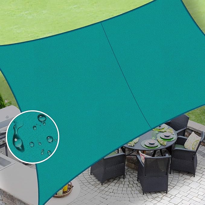LOVE STORY Rectangle 4'x8' Waterproof Sun Shade Sail Canopy UV Block by LOVESTORY