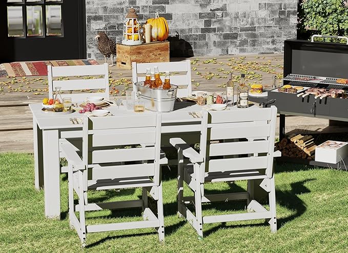GREENVINES 5-Piece Outdoor Dining Set | HDPE | Patio Table and Chairs Sets - Image 3