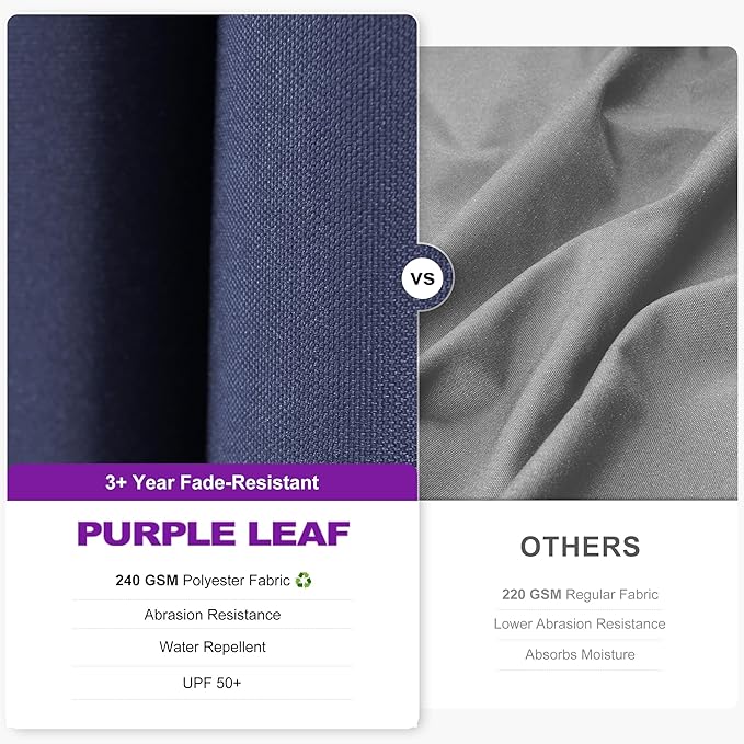 PURPLE LEAF 8' X 8' Tilting Patio Umbrella - Image 4