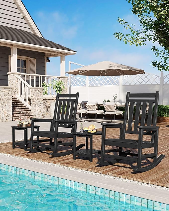 HDPE Rocking Chair Outdoor Set of 2 - Image 6