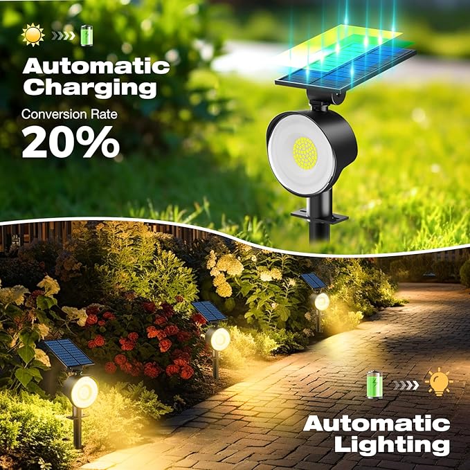 nipify 8 Pack Solar Spot Lights Outdoor Waterproof - Image 4