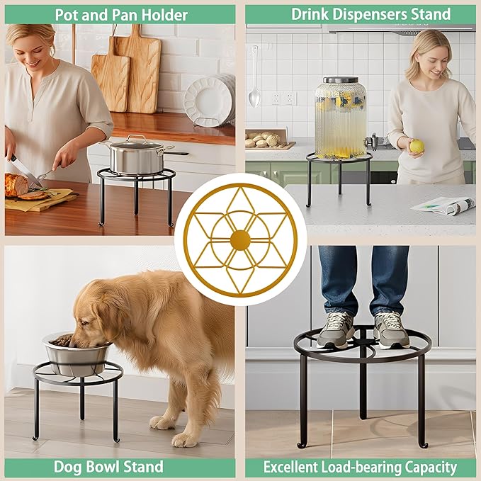 5 Pack Metal Plant Stands 5-Pack Round Supports Display Rack Tiered Plant Stand - Image 6