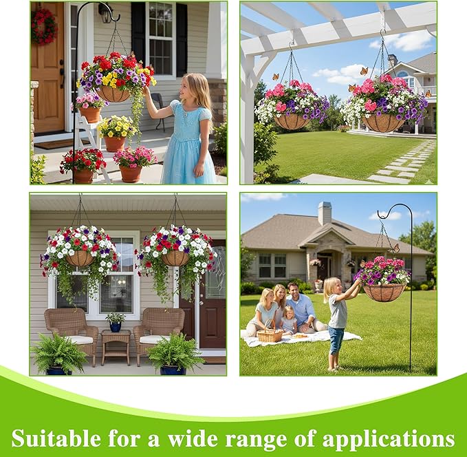 4 Pack Hanging Planter Basket - Image 3