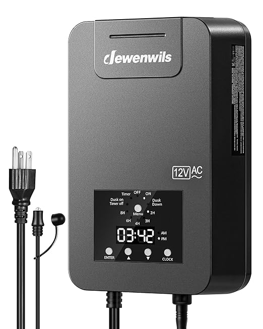 DEWENWILS 300W Low Voltage Landscape Transformer, 120V AC to 12V/14V AC Low by DEWENWILS
