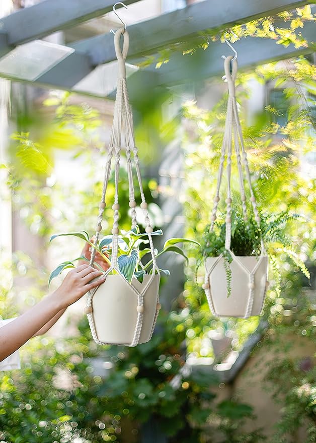 Macrame Plant Hanger Indoor Hanging - Image 3