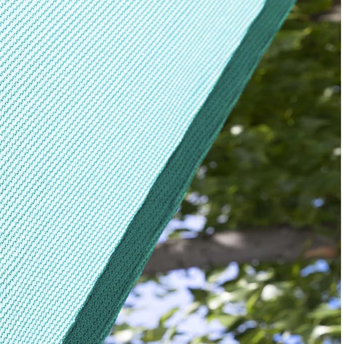 Amgo Custom Size 5' x 10' x 11.2' Turquoise Triangle Sun Shade Sail Order to - Image 8