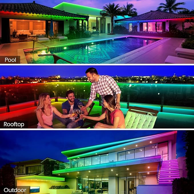 Outdoor LED Strip Lights Waterproof, IP68 Outside Led Light Strips Waterproof - Image 3