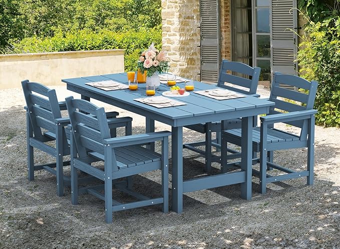 SERWALL Outdoor Dining Table, Patio Table - Image 5