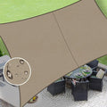 LOVE STORY Rectangle 8'x20' Waterproof Sun Shade Sail Canopy UV Block by LOVESTORY