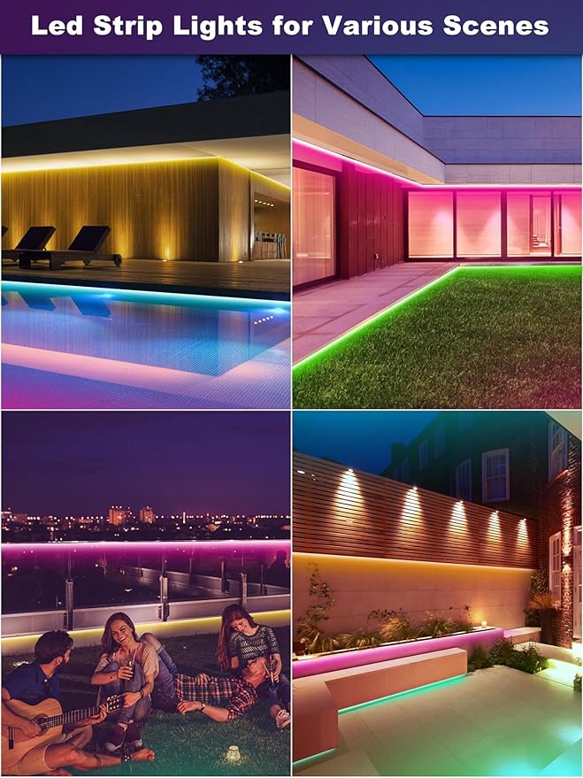 Outdoor Led Strip Lights Waterproof 98ft, Ip65 Outside Led Light Strip - Image 6