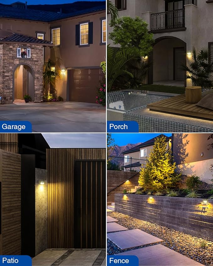 Peasur Solar Lights Outdoor Waterproof, Warm White Motion Sensor Light - Image 7